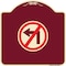 Signmission No Left Turn Graphic Only Heavy-Gauge Aluminum Architectural Sign, 18" x 18", BU-1818-23844 A-DES-BU-1818-23844 - alternate 1
